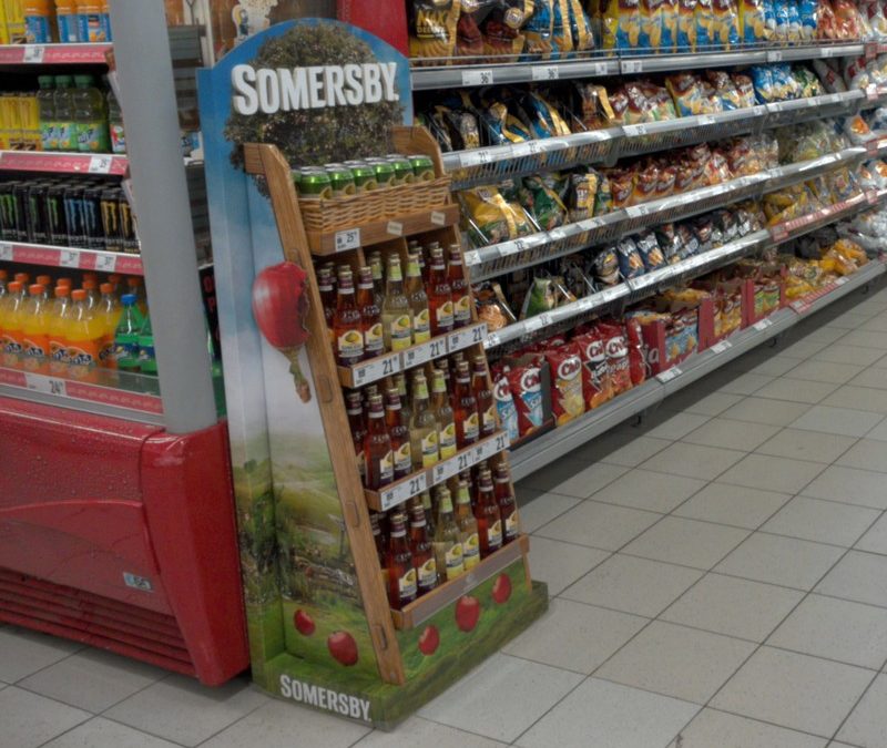 We win Shop! Global Award with Somersby display