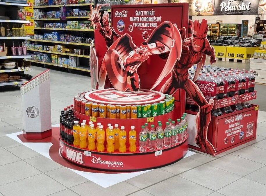 Coca-Cola oživuje Marvel superhrdiny a Dago přináší zážitek přímo v místě prodeje